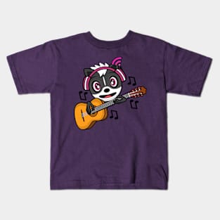 Guitarist Melody Skunk Kids T-Shirt